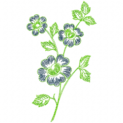 Flowers And Tree Embroidery Design 8 Flowers And Tree Embroidery Design 8